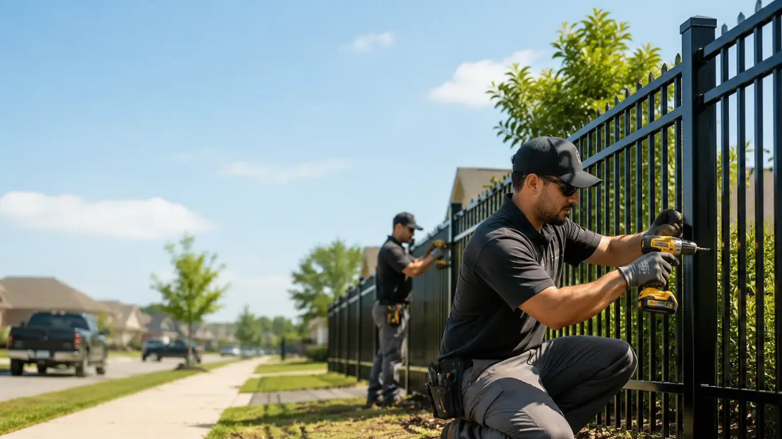 Metal Fence Installation in Rowena, TX